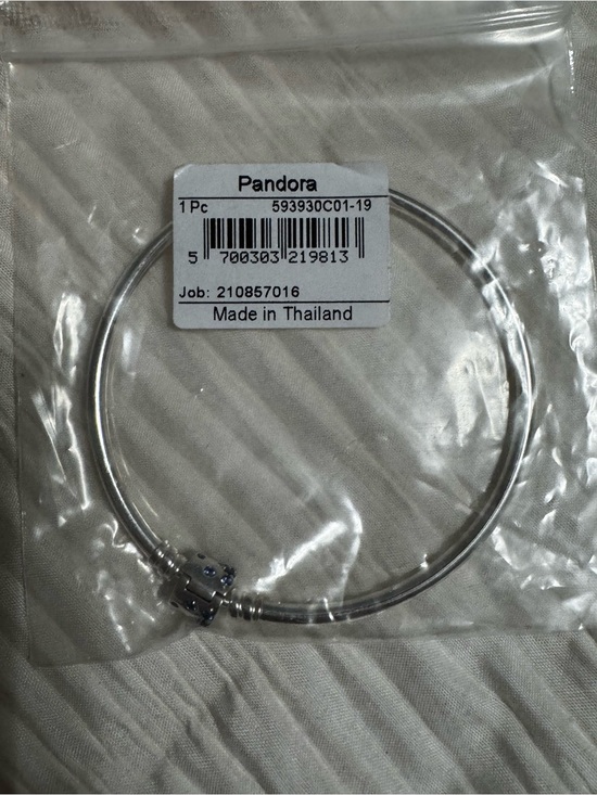 Pandora Jewelry - Pandora Silver Bangle Bracelet with Decorative Clasp
